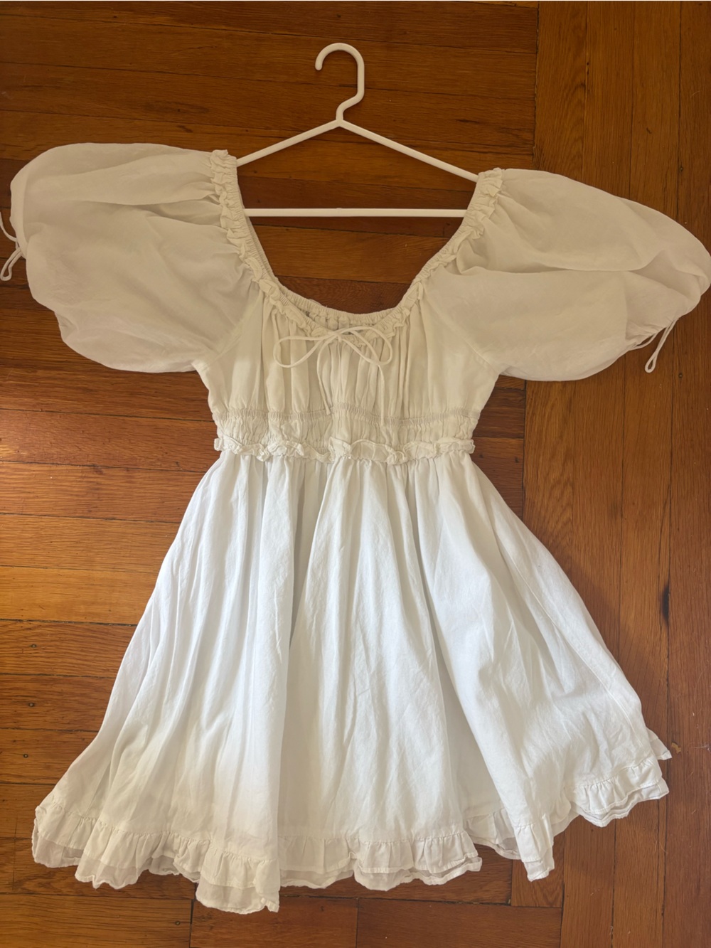 En Saison White Cotton Dress